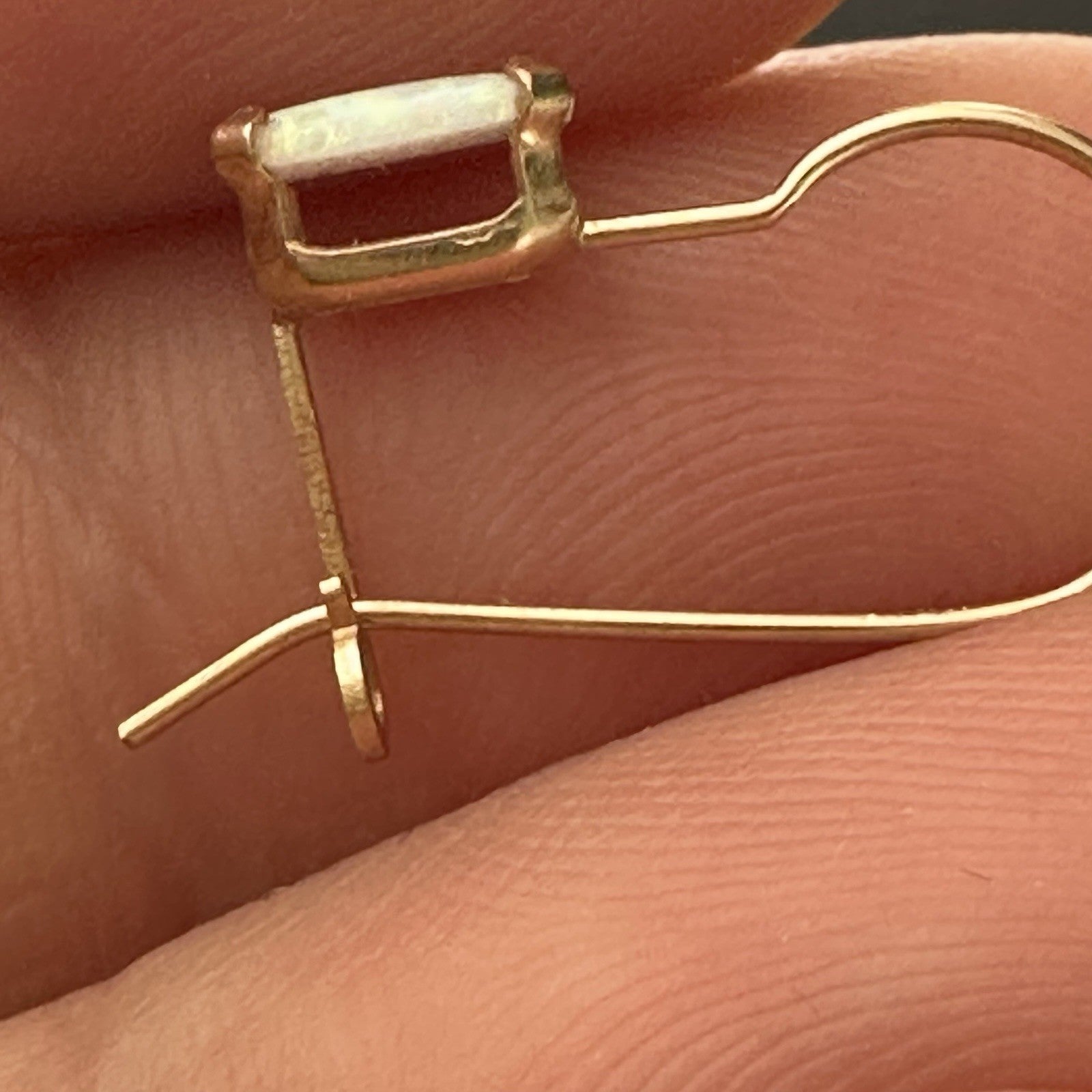 14k Opal Dangle Earrings 
