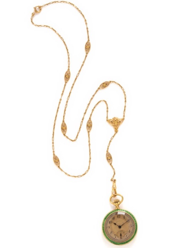 Spaulding 18k Pocketwatch and 1776 14k Gold Pocket Watch Chain