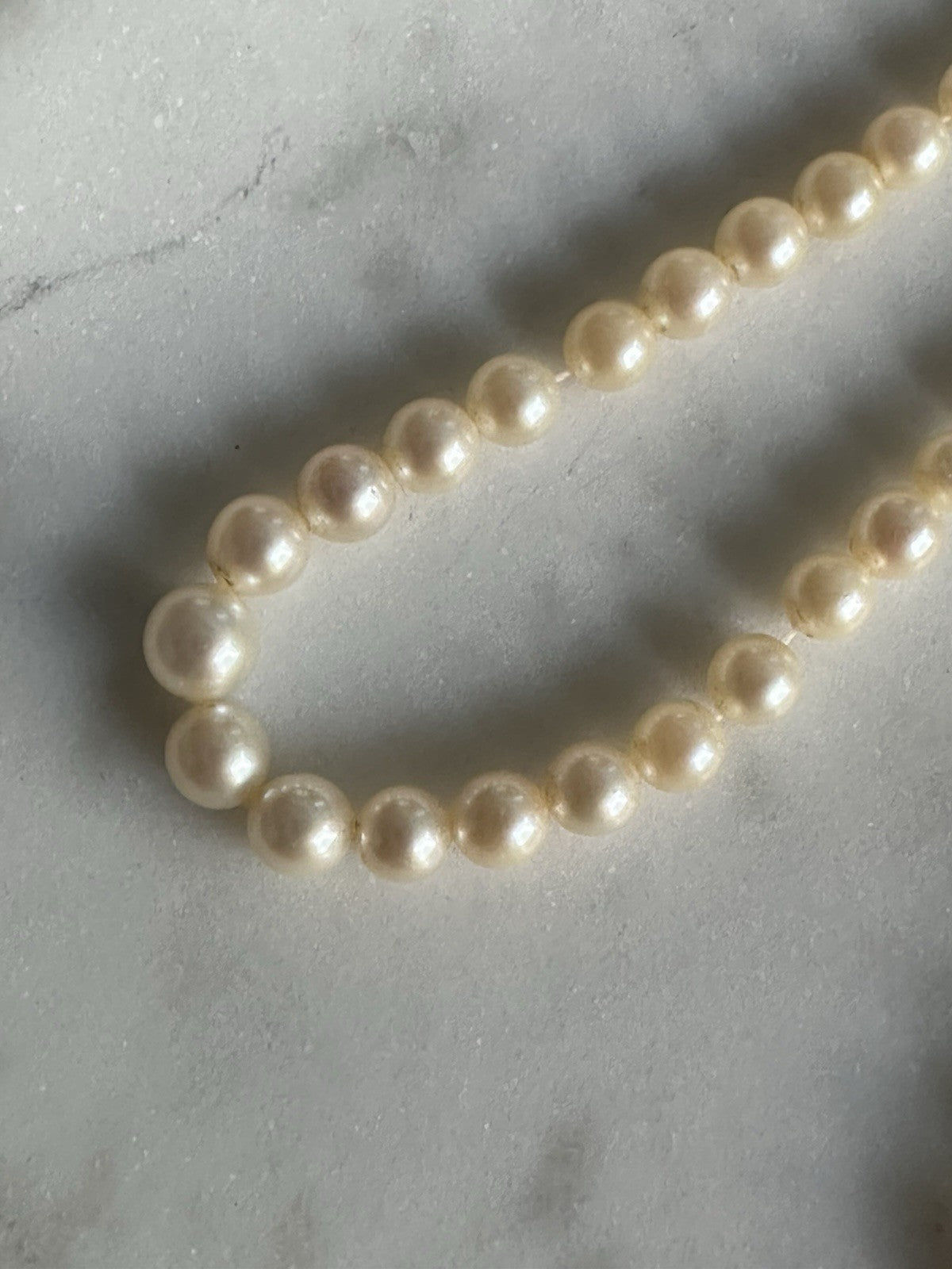 Authentic Mikimoto ArtDeco Pearl Strand Necklace Japanese Estate