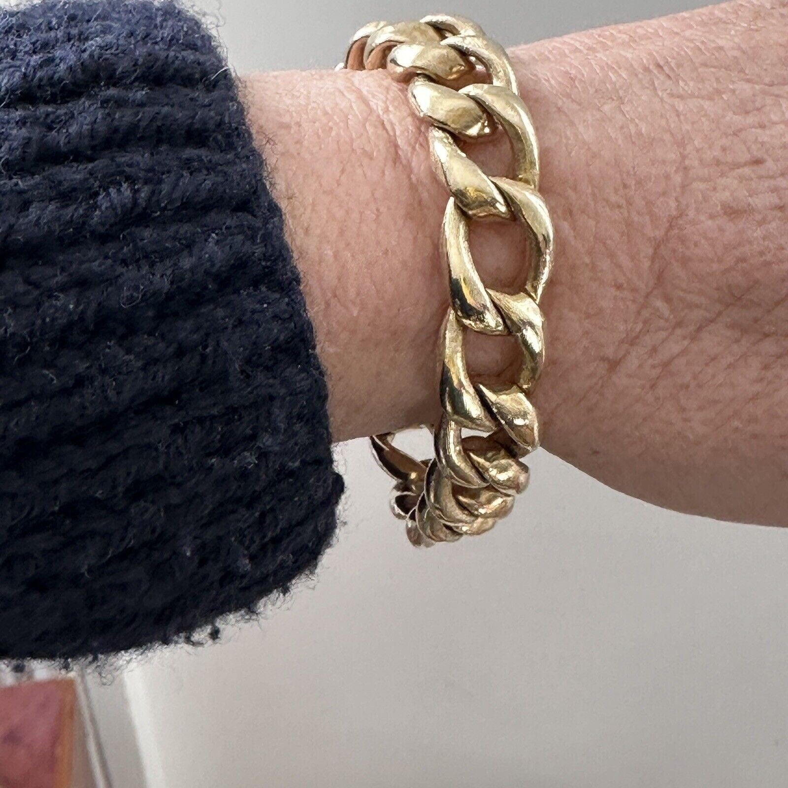 Vintage Curblink 14k Gold Tiffany & Co  bracelet 55G