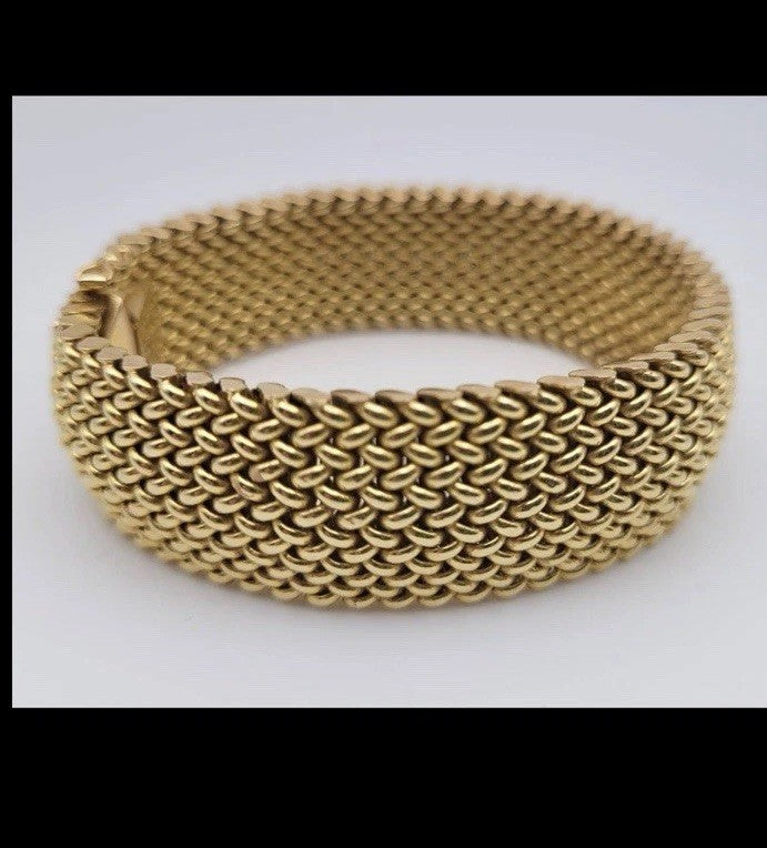 14k Weave Bracelet 40g