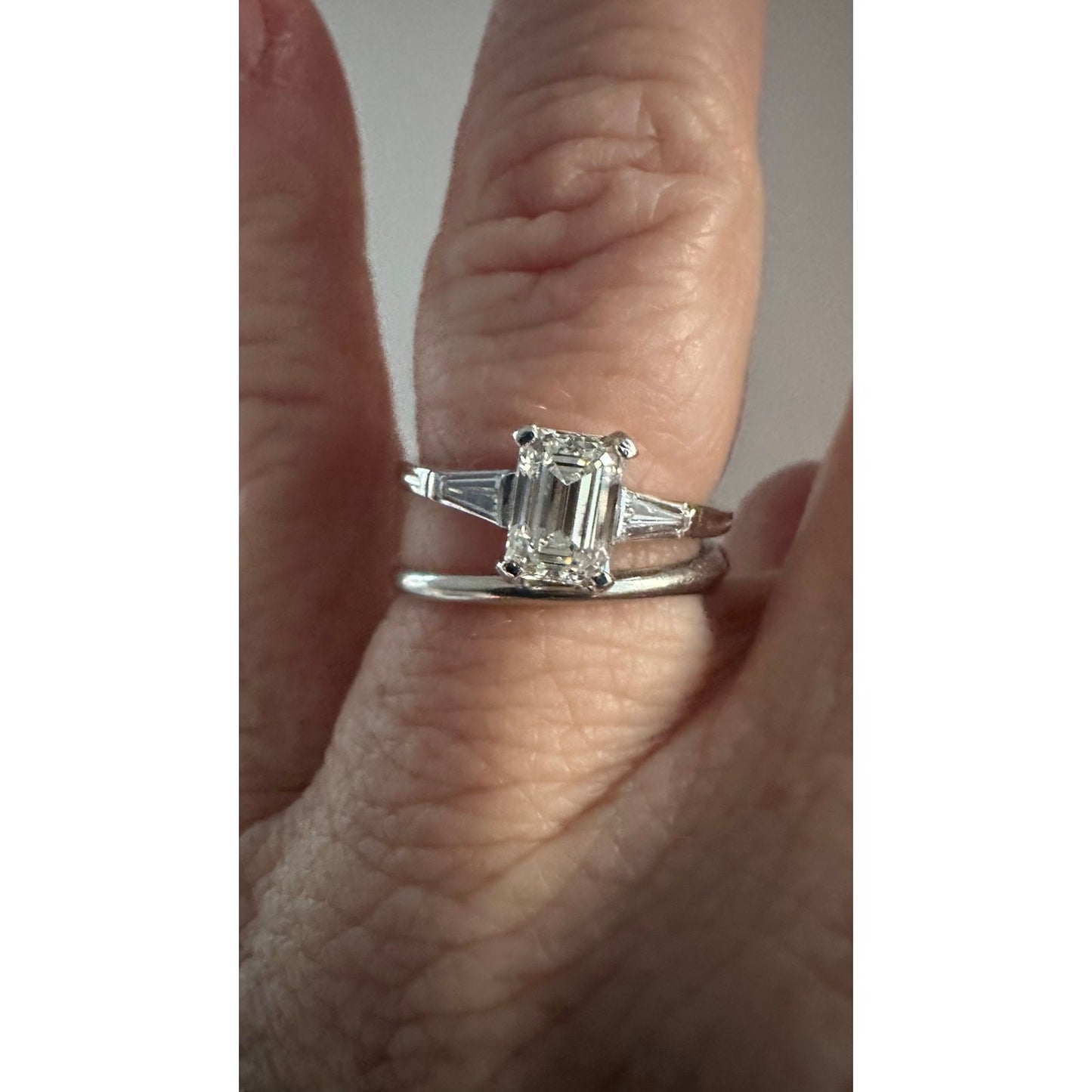 Vintage Tiffany 1ct Diamond VVS1 Faces Up Very White
