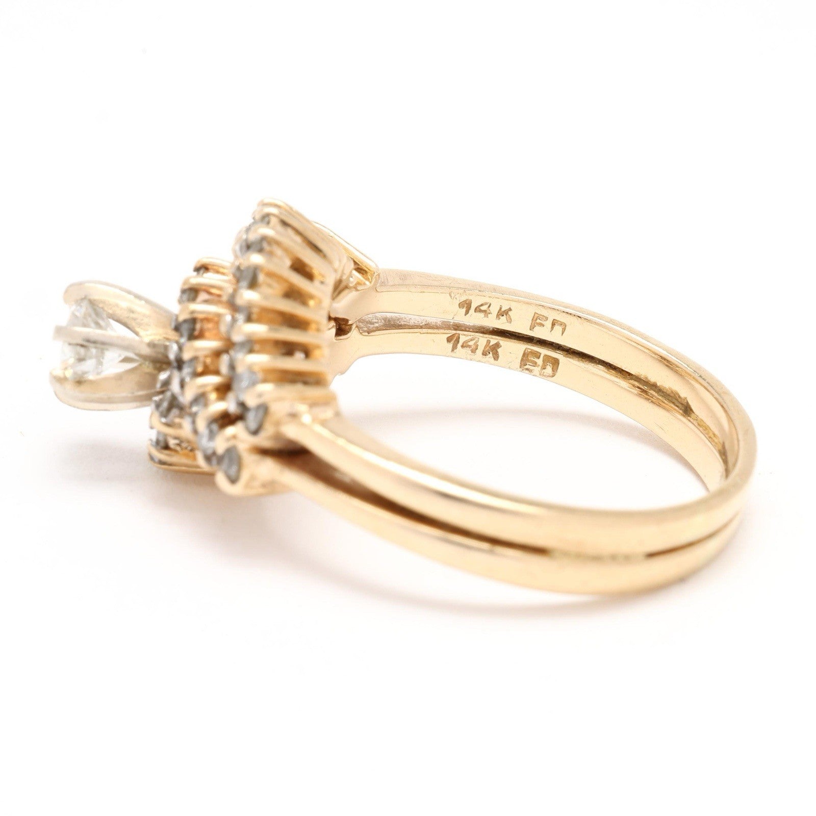 Vintage Fabulous 14k Diamond Ring 