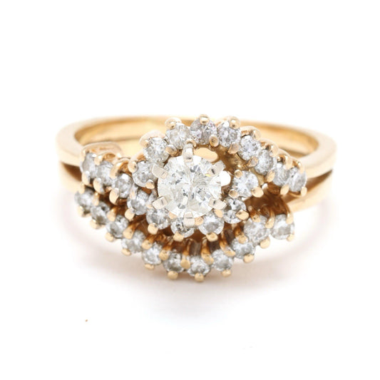 Vintage Fabulous 14k Diamond Ring 