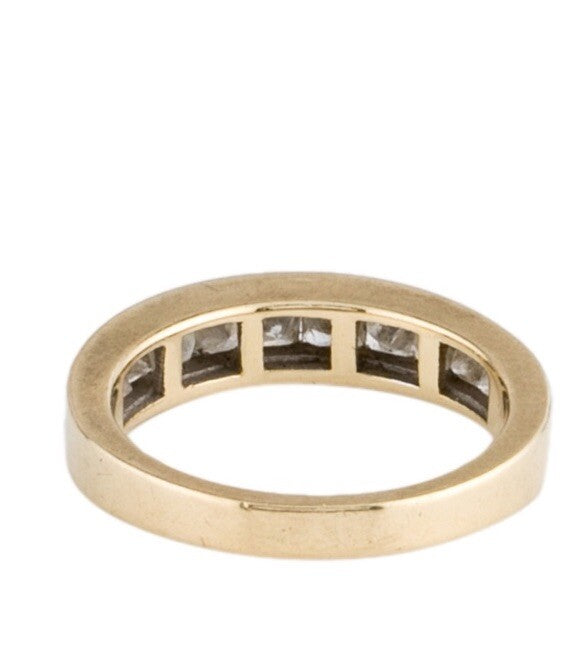 Eternity Ring 14k Yellow Gold Diamond 1.1 ctw 4 mm Band