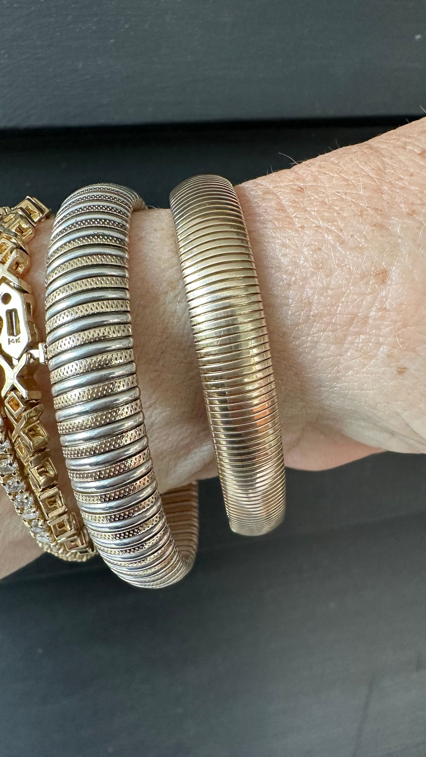 So rare !! Forstner 1/20 12k gold filled tubogas necklace and bracelet set