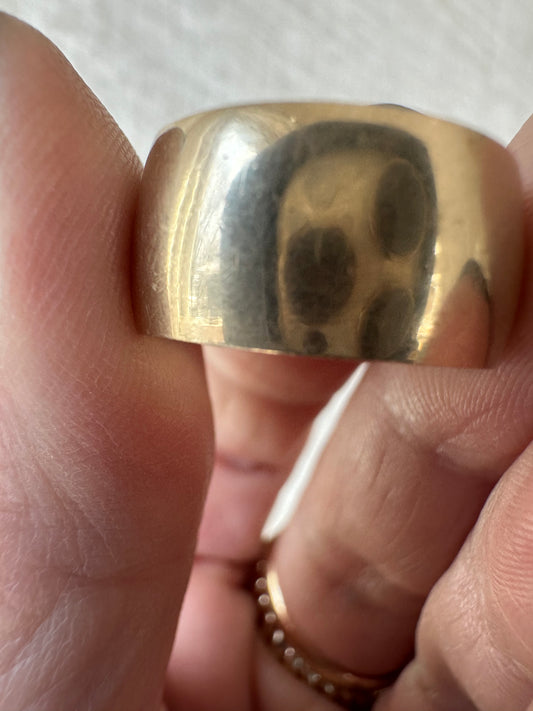 Vintage 14k cigar ring