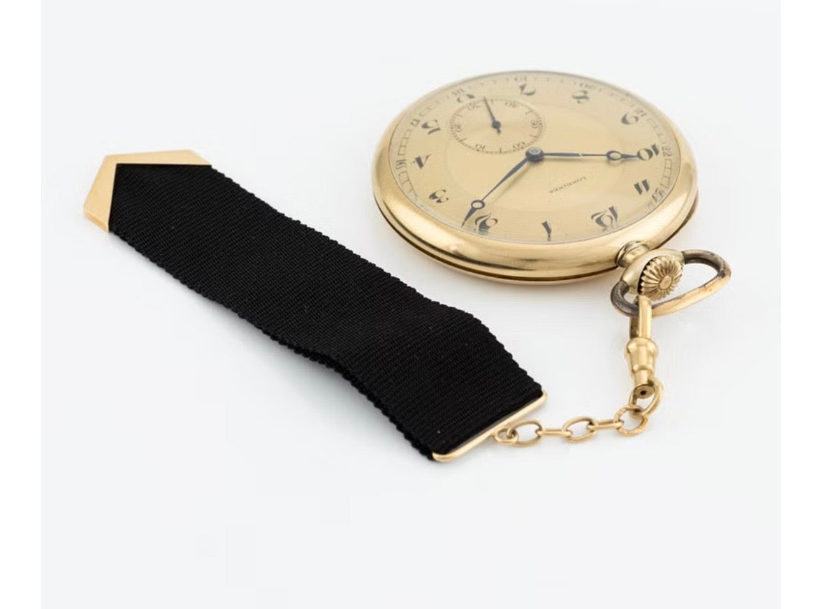 Antique 14K Solid Gold Longines Pocket watch 1935