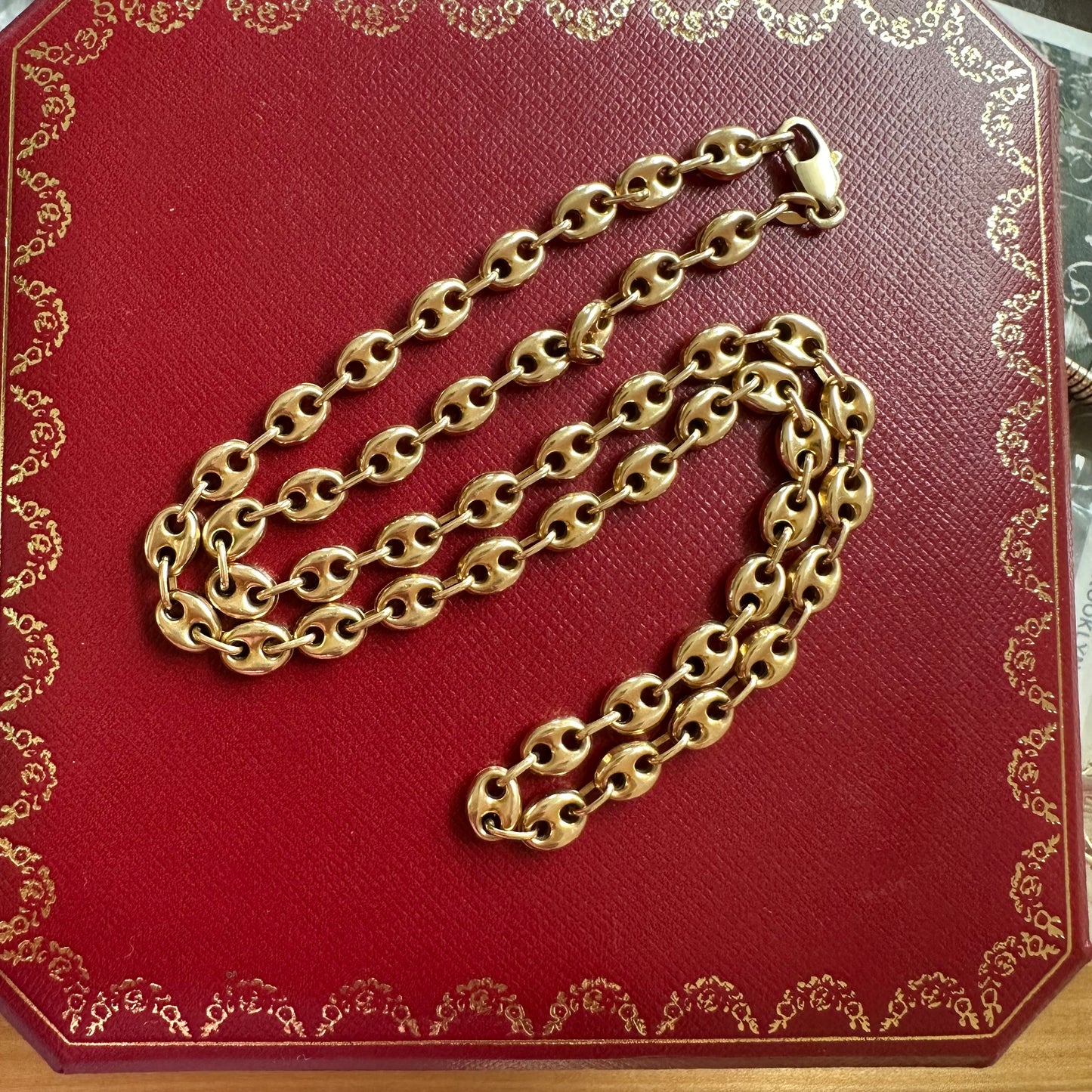 14k Mariner link 18” necklace