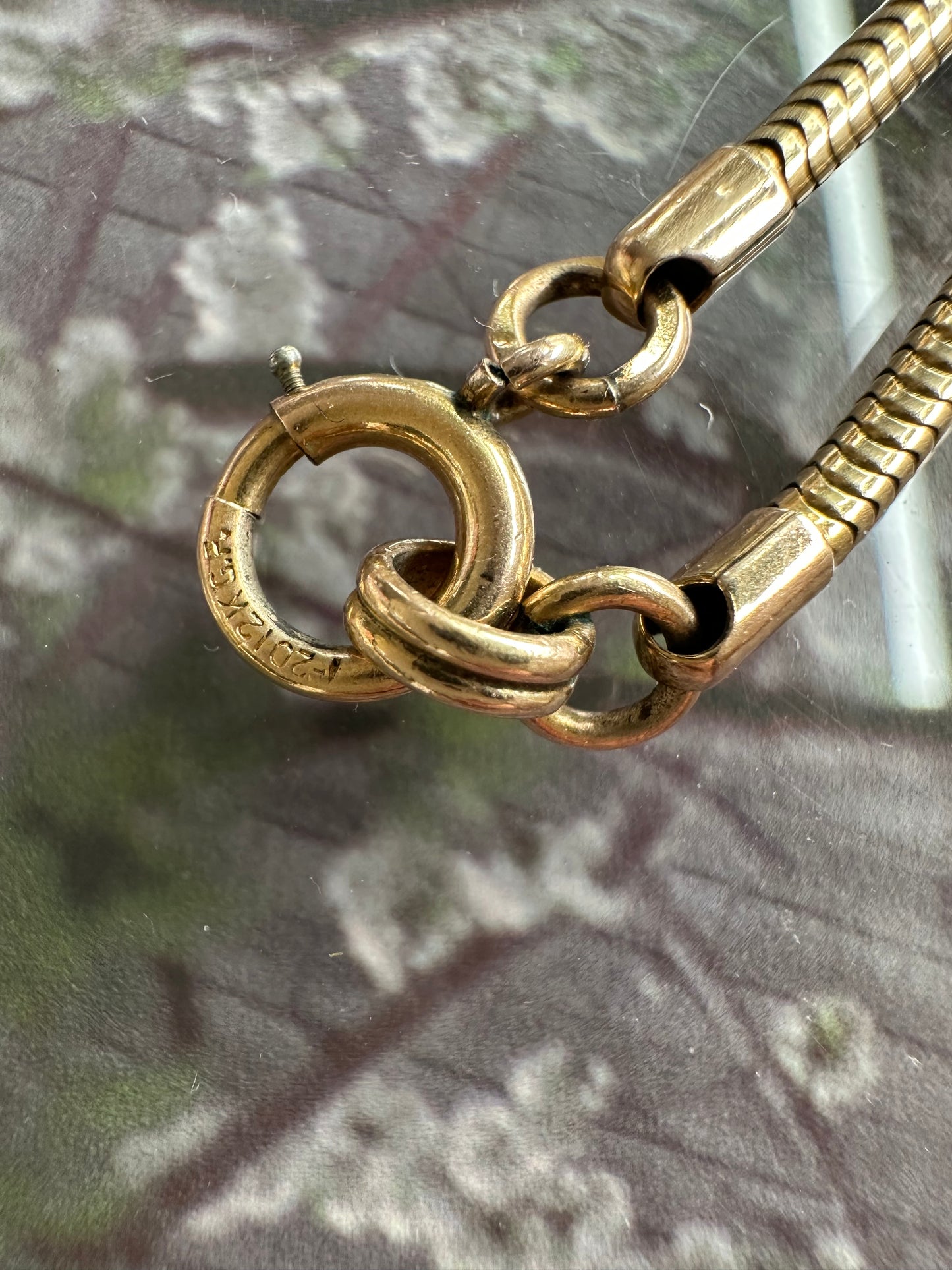 Vintage Binder brothers 12k gold filled snake chain