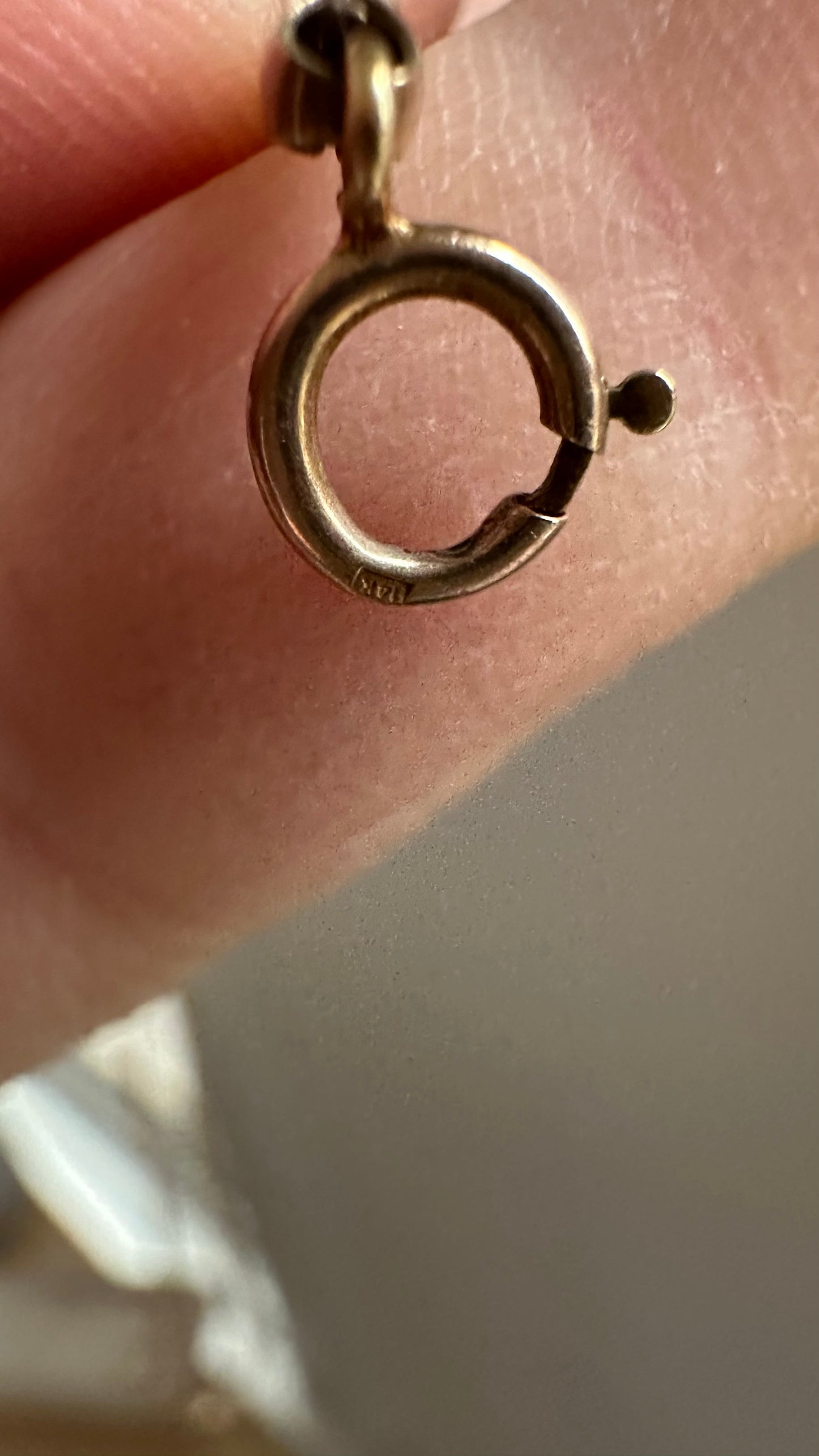 Antique 14K Barrel-Link Chain — 22”