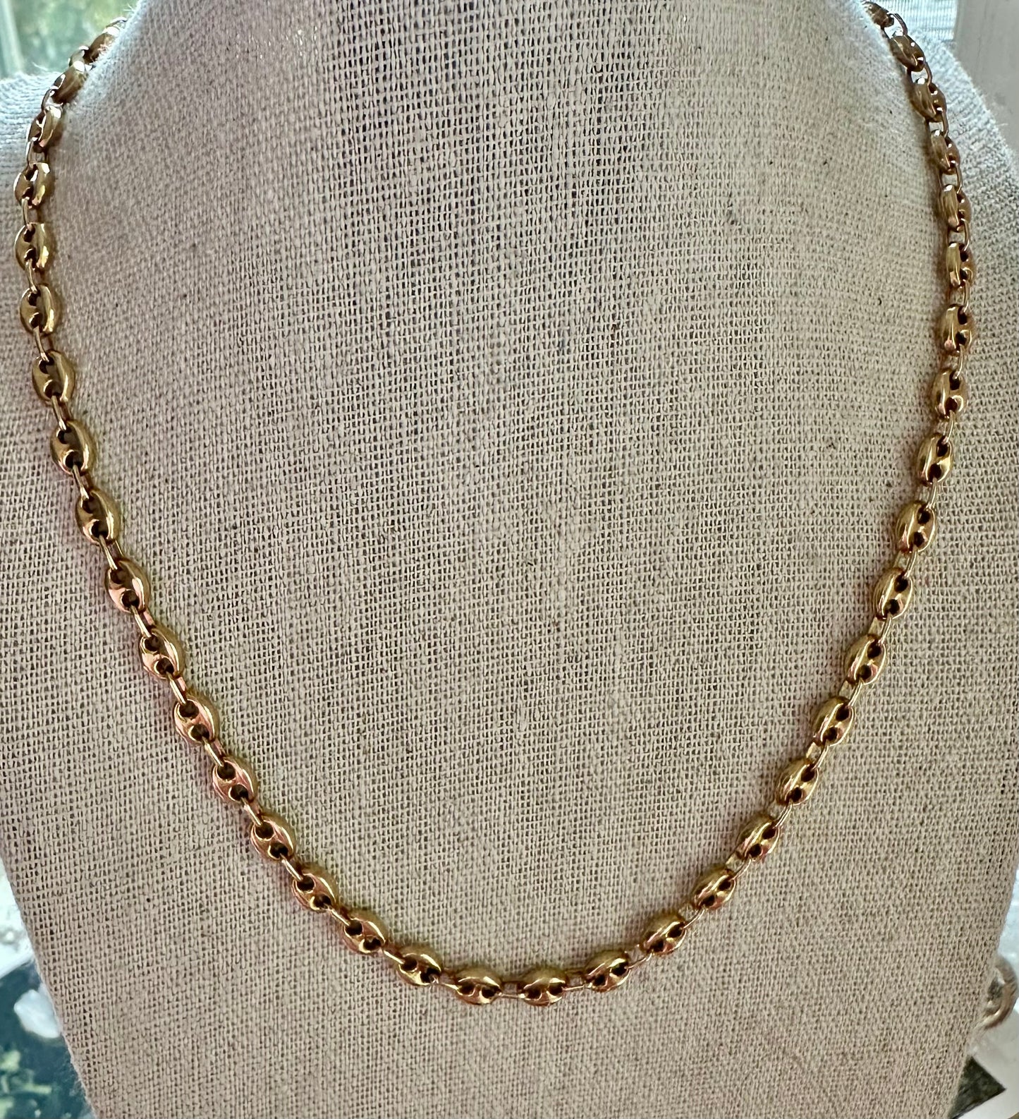 14k Mariner link 18” necklace