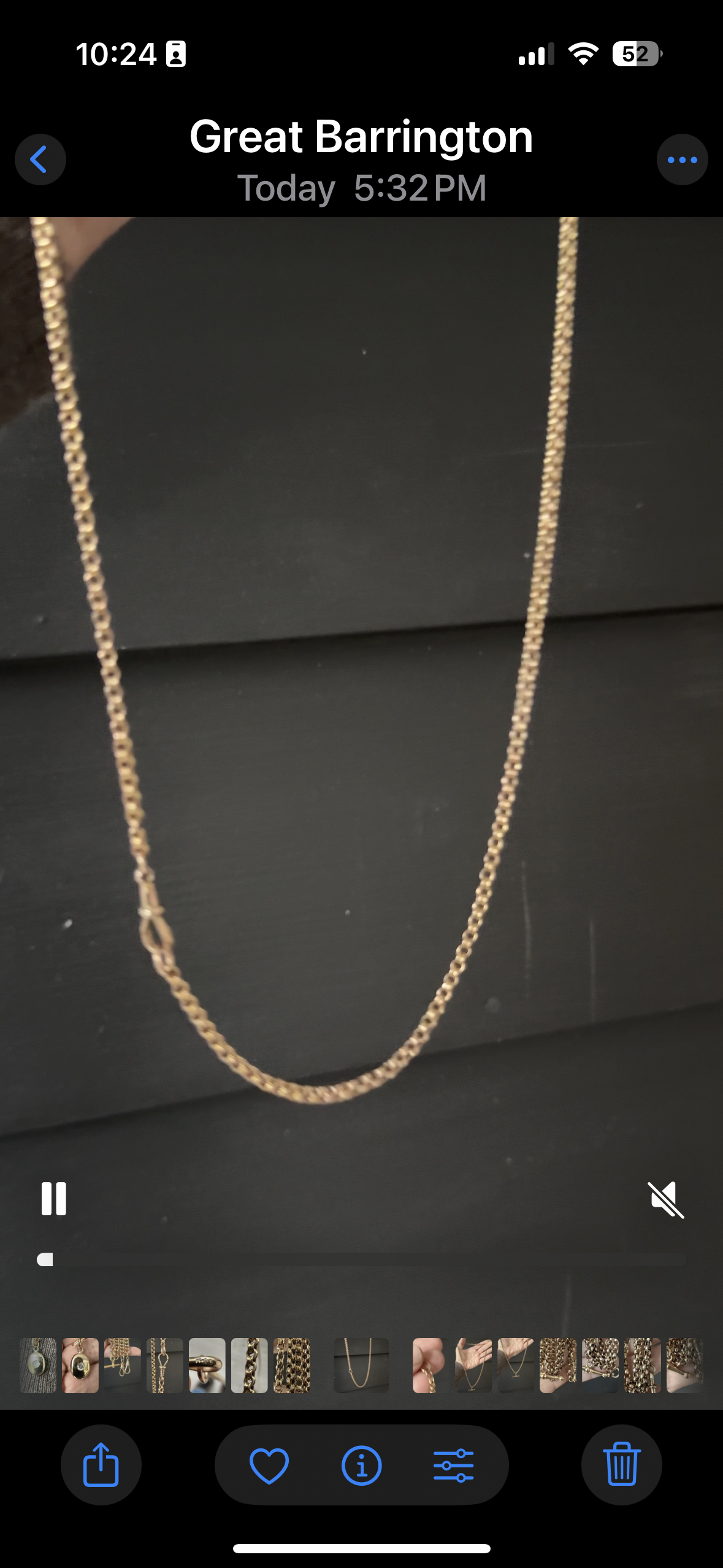 Antique 9ct Gold Ribbed Rolo Watch Chain – 28”  |  2.5 mm  Victorian / Edwardian Era