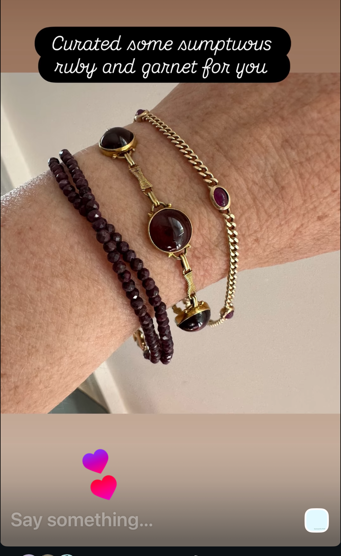 14K GOLD AND FACETED GARNET BEAD NECKLACE