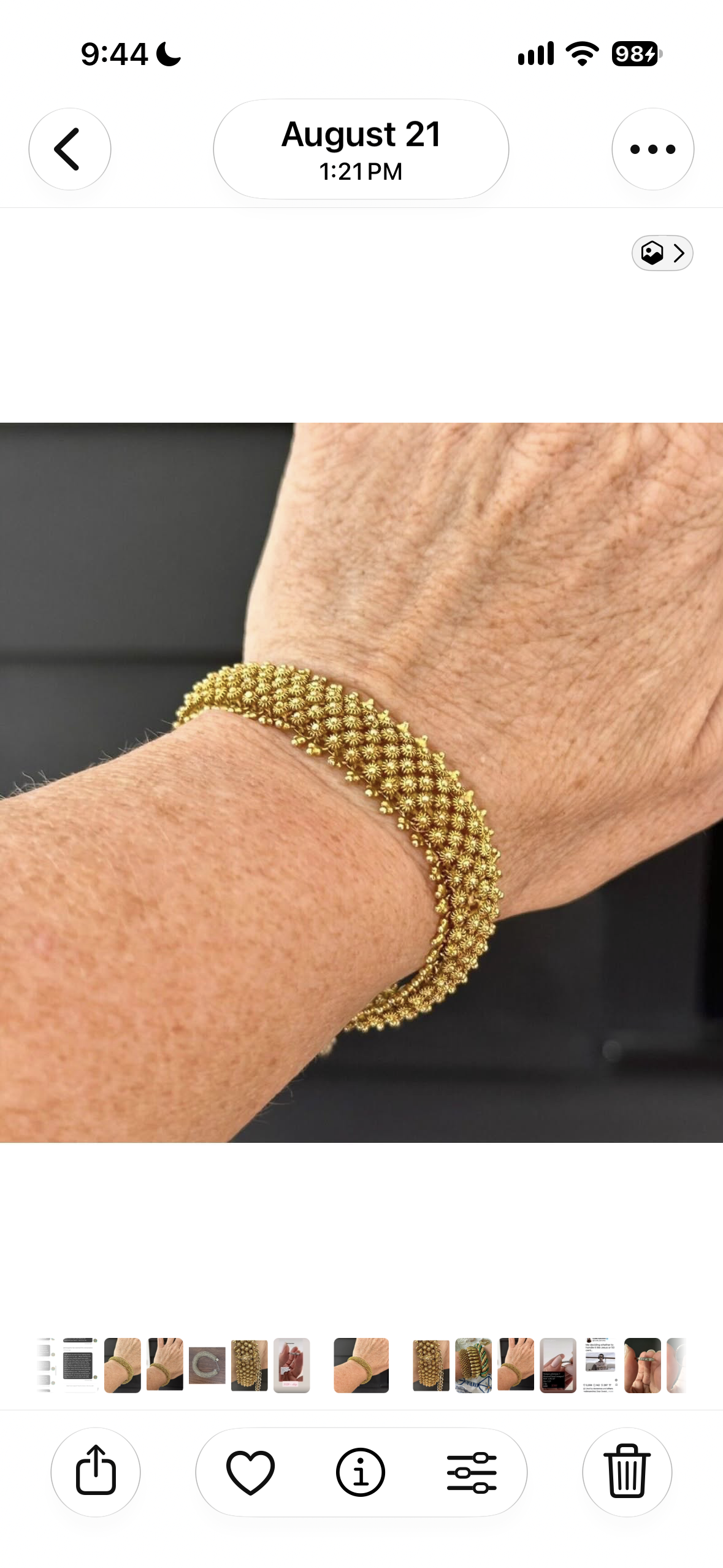 Victorian Cannetille bracelet