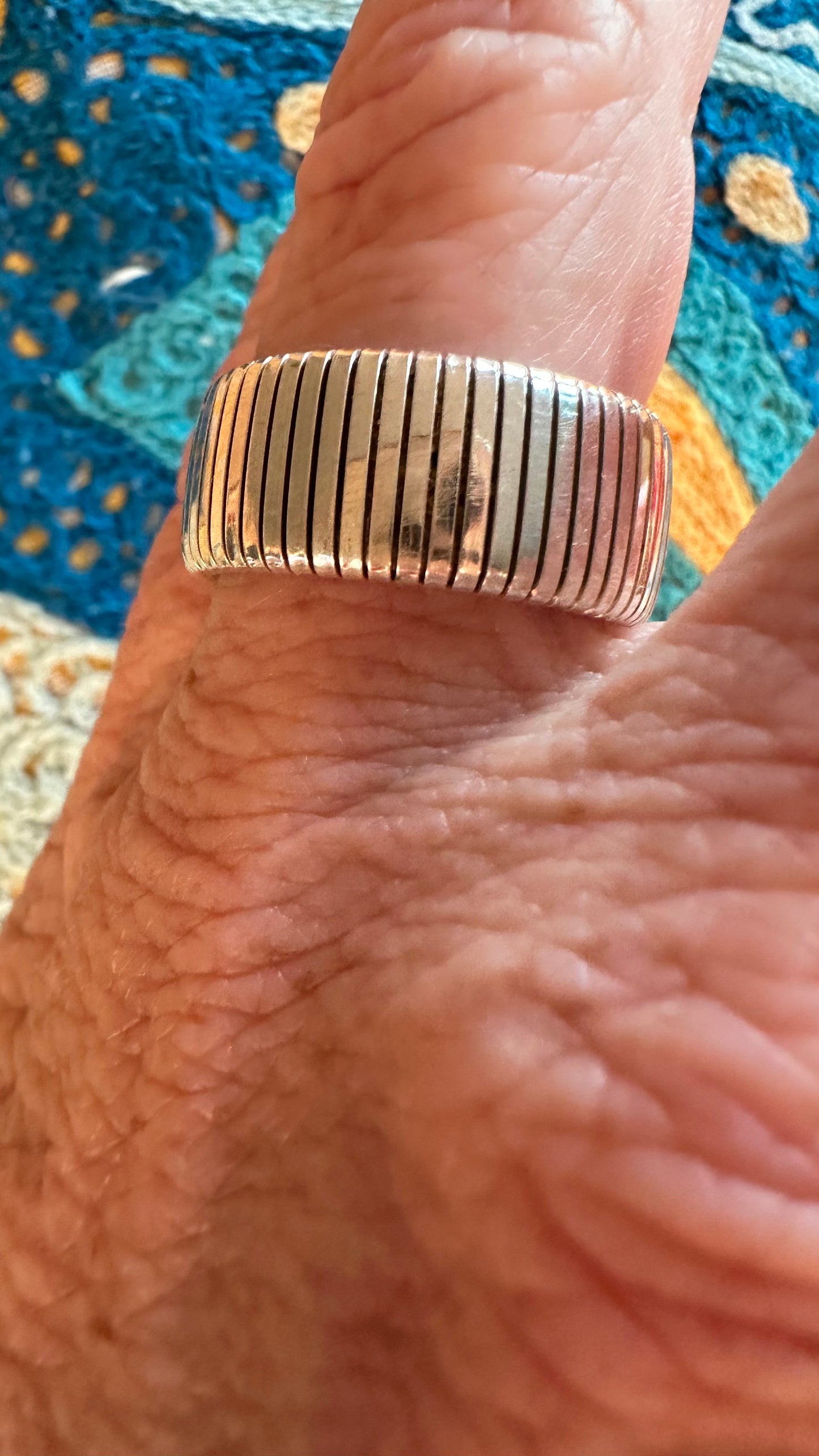 Godfrey Carter  Sterling silver tubogas ring yes !