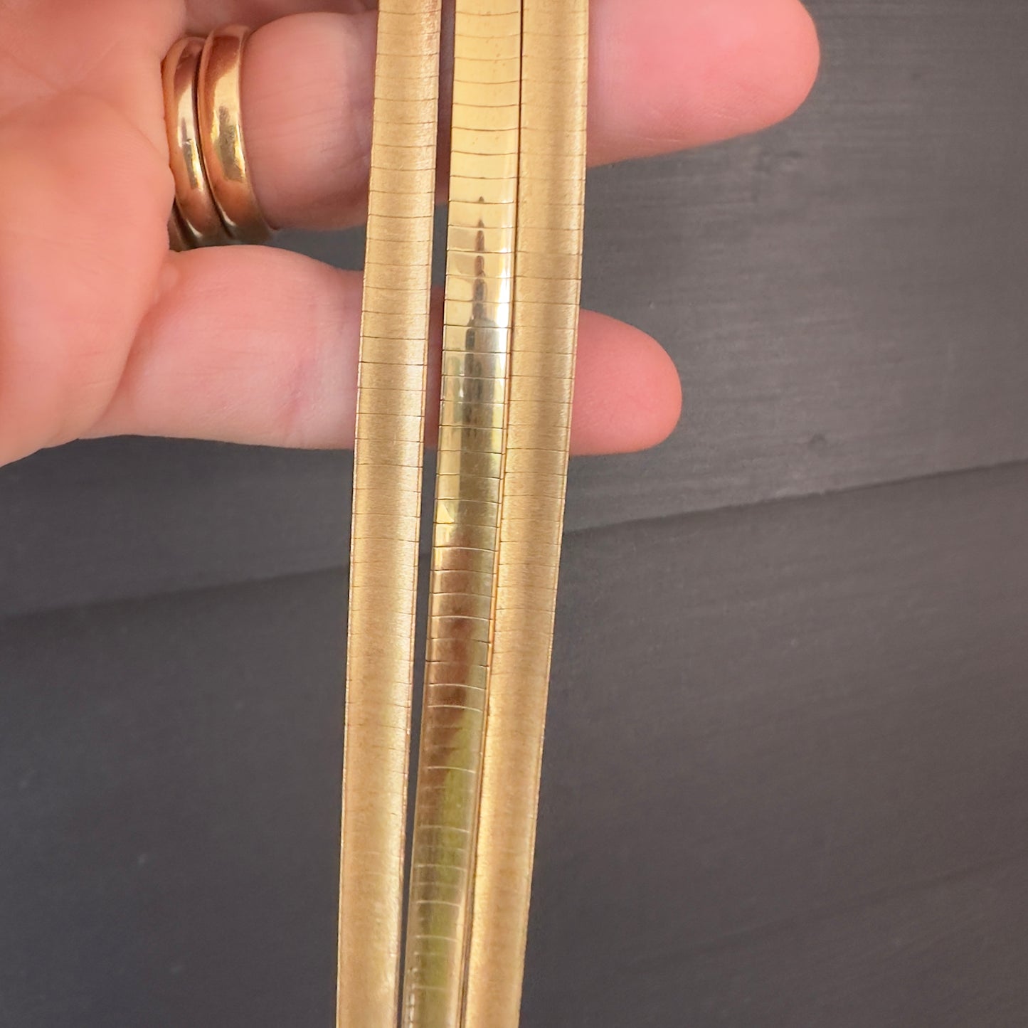 Vintage 18k Lux Italian Three Strand bracelet 50G