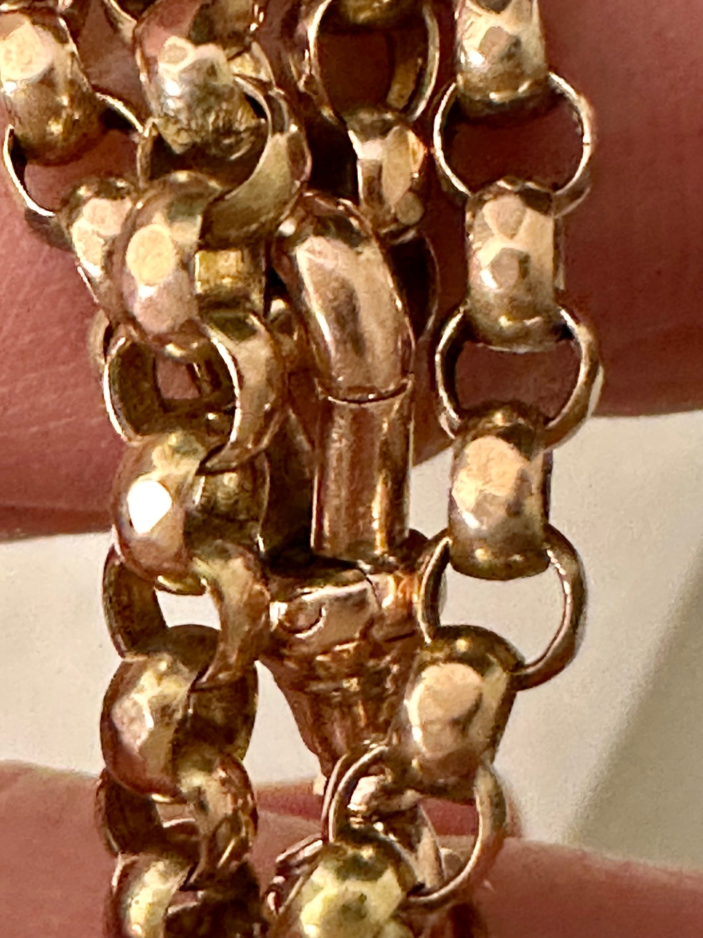 Victorian Long Rolo Belcher Chain 9k 46g
