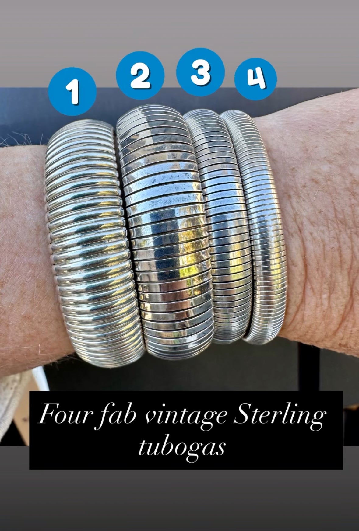 Godfrey Carter Sterling silver tubogas 11mm