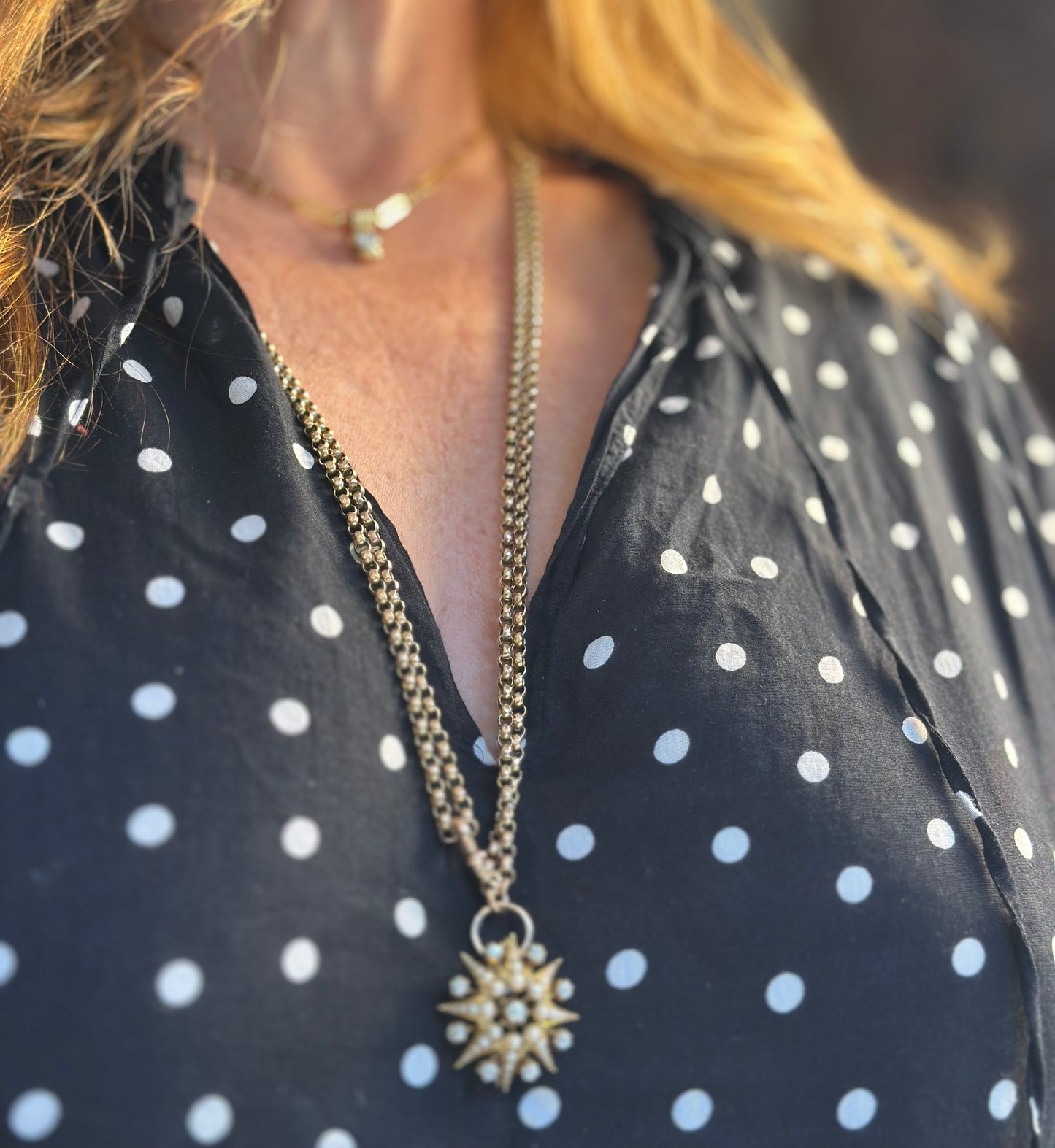 Victorian Long Belcher Chain 9k 46g
