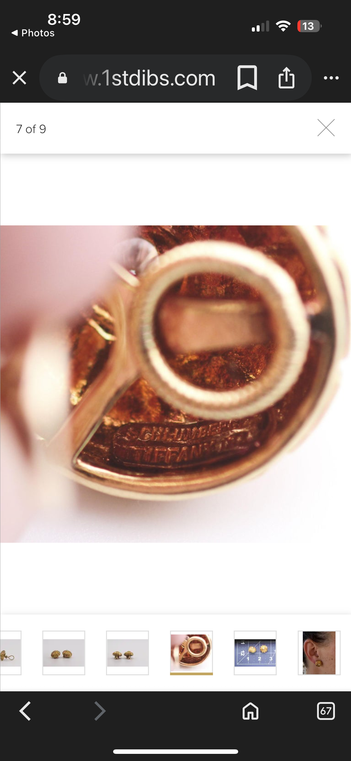 Taj Mahal 18k diamond earrings From the Tiffany & Co. Schlumberger® Collection