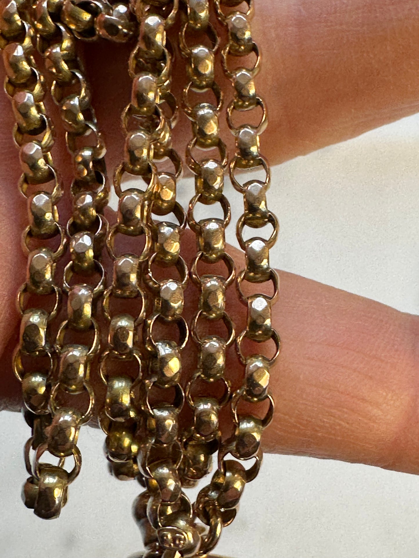 Victorian Long Belcher Chain 9k 46g