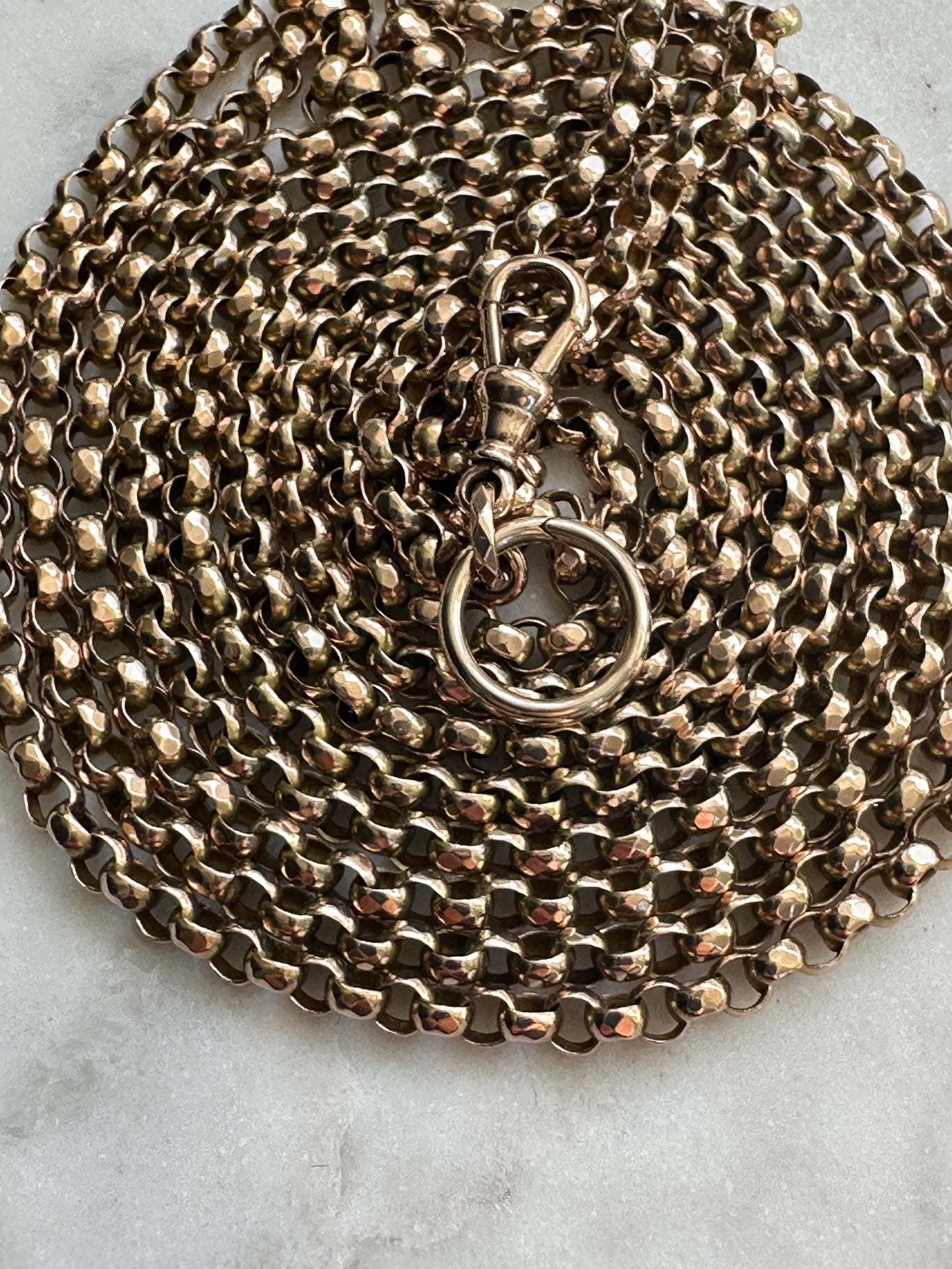 Victorian Long Belcher Chain 9k 46g