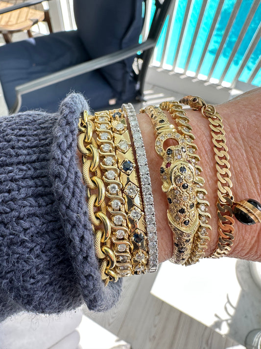 14k Diamond Flex Bracelet 2.2-2.5 cttw