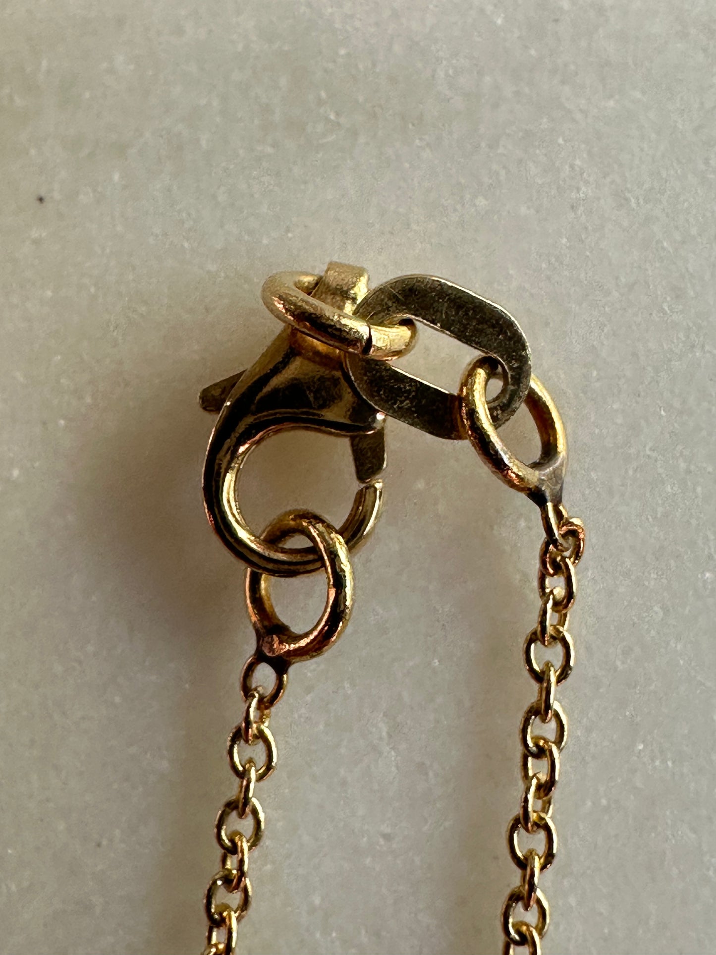 14k Gold  and Heart  Cut diamond solitaire necklace