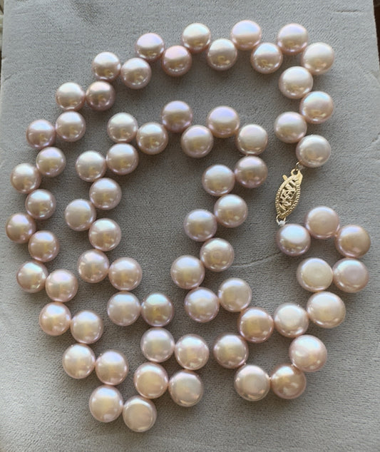 14k Clasp Cultured Pearl Necklace