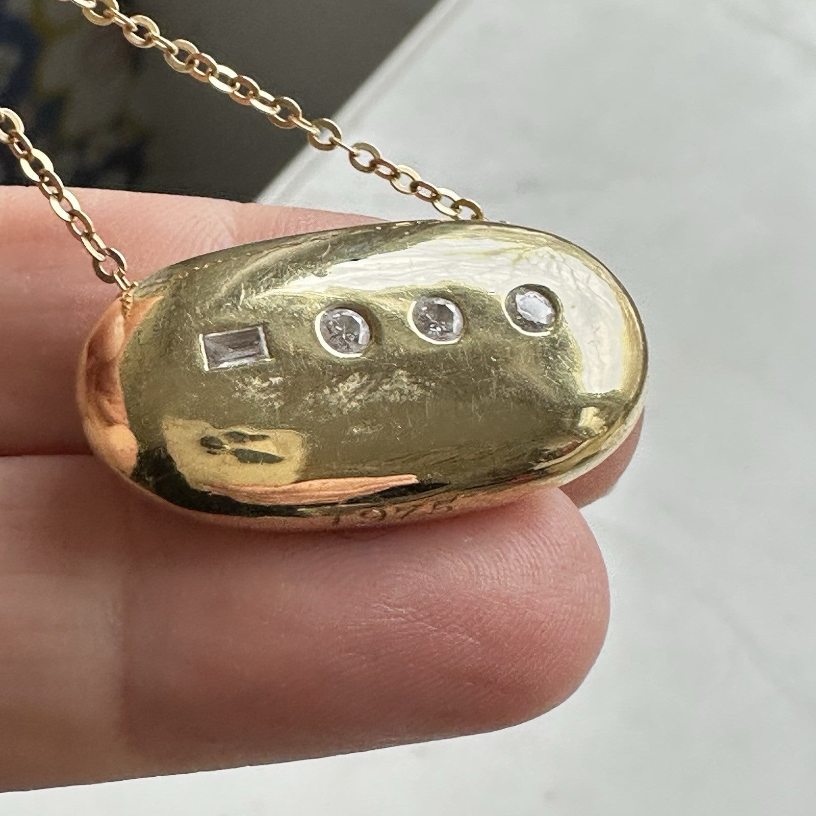 Cartier Vintage Morse Code 18k Necklace w/ Valuation Report