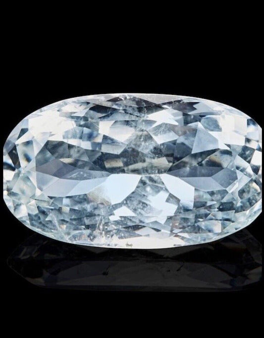 Natural Aquamarine 35.46 Ct Fancy Emerald Cut Unheated loose Gemstone