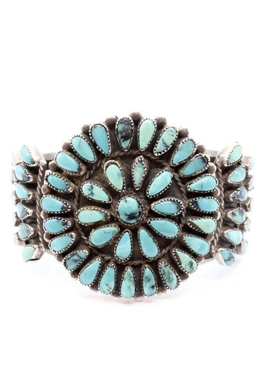 Vintage Elsie Yazzie Navajo Turquoise Cuff